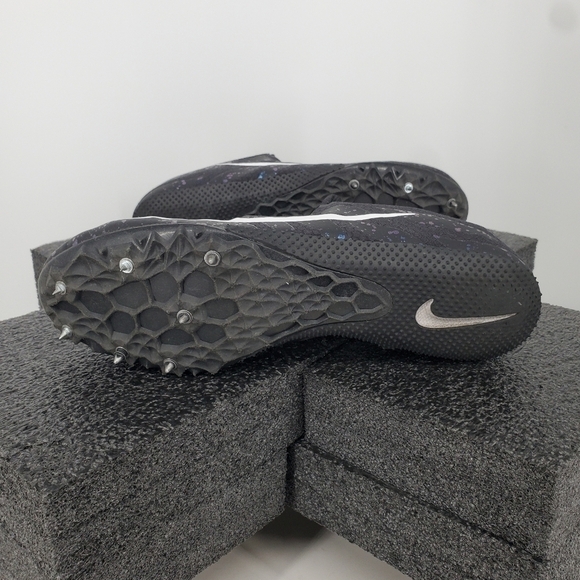 Nike Shoes Men 10 Zoom Rival S 9 Black Indigo Fog Speckle Track  907564-003 - Picture 8 of 13